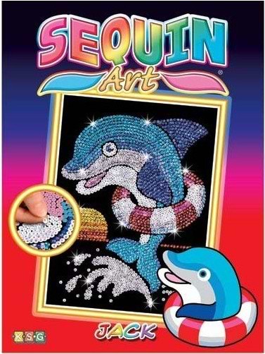 Фото - Набір для творчості з паєток Sequin Art Дельфін Джек Red (SA1304)
