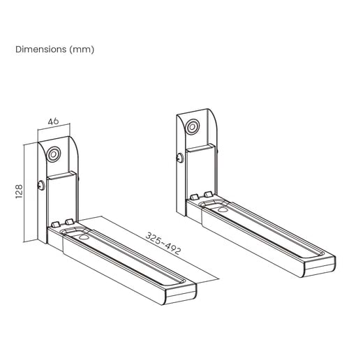 Фото - Кронштейн для НВЧ ITECHmount MB-5 B