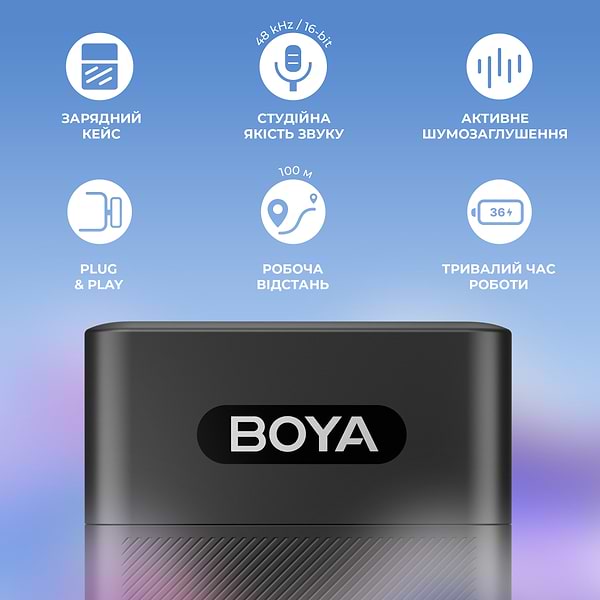 Фото - Мікрофон для смартфона Boya BY-V30 Type-C Black