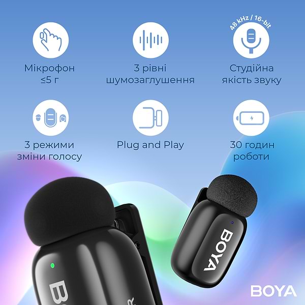 Фото - Мікрофон для смартфона Boya mini-23 Type-C Black