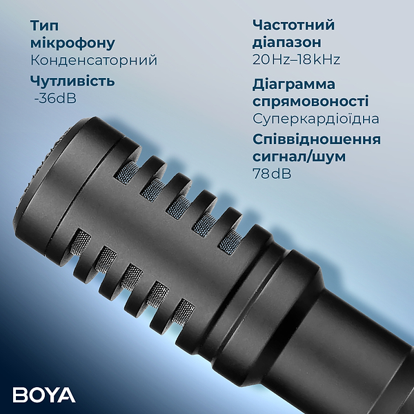 Фото - Микрофон для видеокамеры Boya BY-MM1+