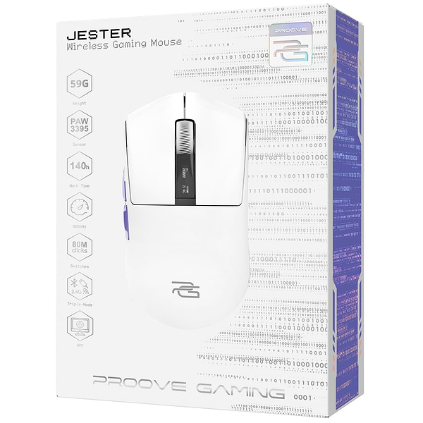 Фото - Мышь беспроводная игровая Proove Gaming Jester White (WMJS00022002)