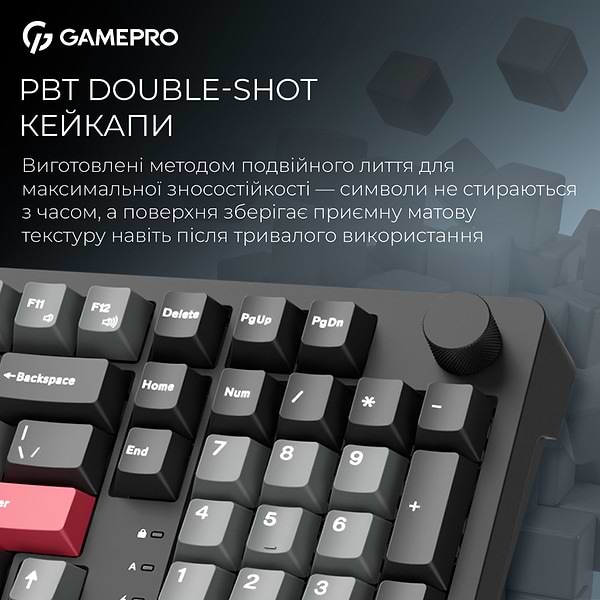 Фото - Клавиатура беспроводная игровая GamePro Asgard Drakkar Keychron Super Black (MK305BK)