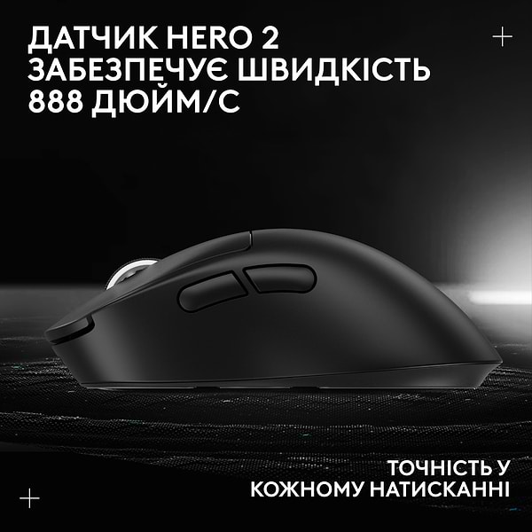 Фото - Уценка - Мышь беспроводная игровая Logitech G Pro X Superlight 2 DEX LightSpeed Black (910-007357)