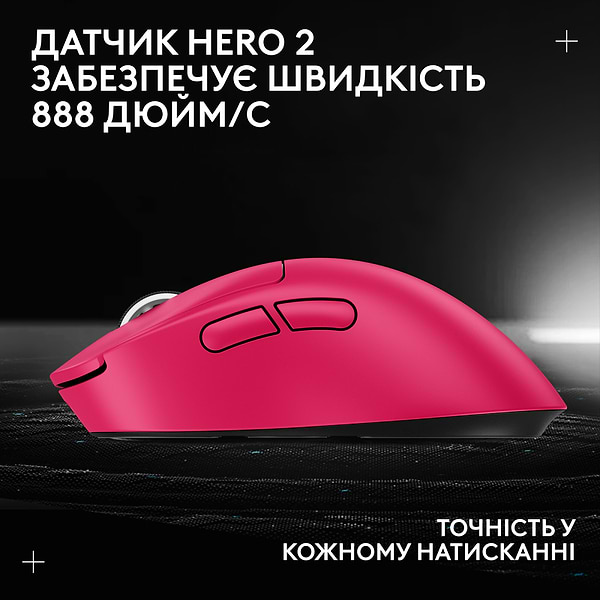 Фото - Миша бездротова ігрова Logitech G Pro X Superlight 2 DEX LightSpeed Pink (910-007373)