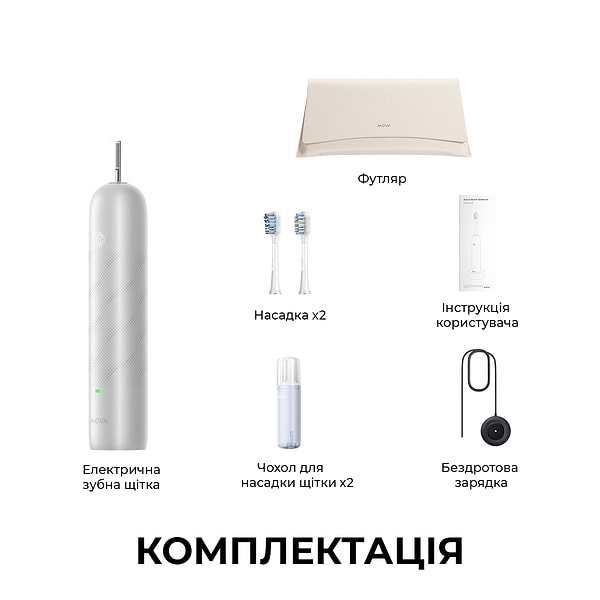 Фото - Зубная щетка электрическая Mova Fresh Pro Sliver (ATB15A-SIL)