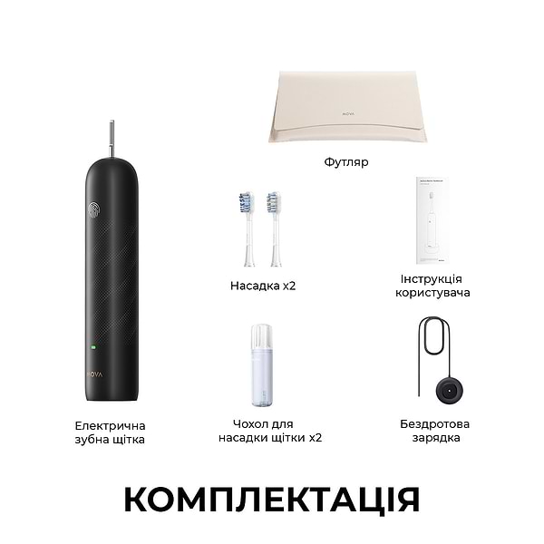 Фото - Зубная щетка электрическая Mova Fresh Pro Black (ATB15A-BK)