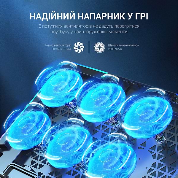 Фото - Підставка під ноутбук охолоджуюча GamePro CP670 Black