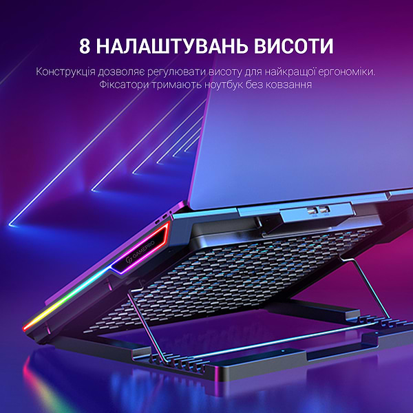 Фото - Підставка під ноутбук охолоджуюча GamePro CP890 Black