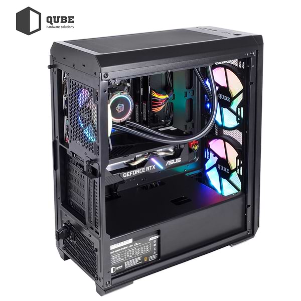 Фото - Системний блок QUBE QB Ryzen 7 7800X3D RTX 4080 16GB W1 64102 (Ryzen77800X3DRTX408016GBW164102)