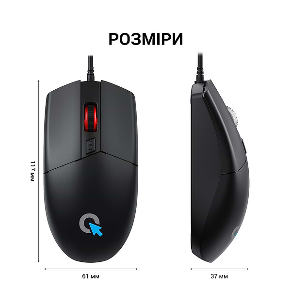 Фото - Мышь проводная OfficePro M115 Black