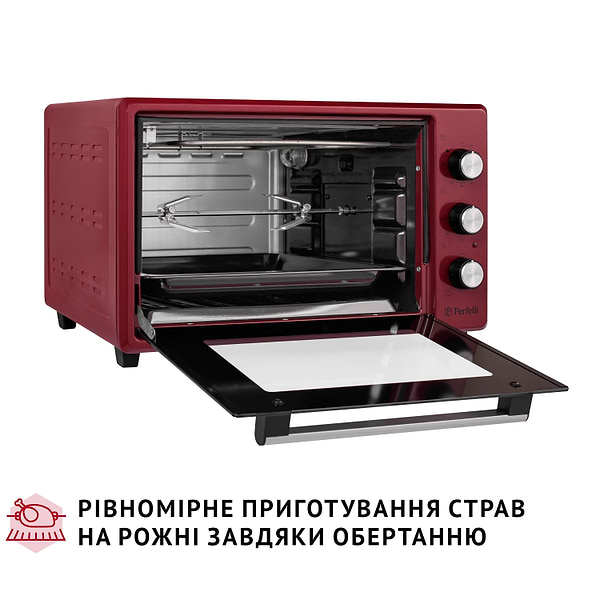 Фото - Печь электрическая Perfelli MIRAGE 37 RED