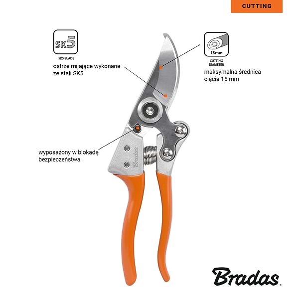 Фото - Секатор BRADAS V-SERIES SK5 (KT-V1023)