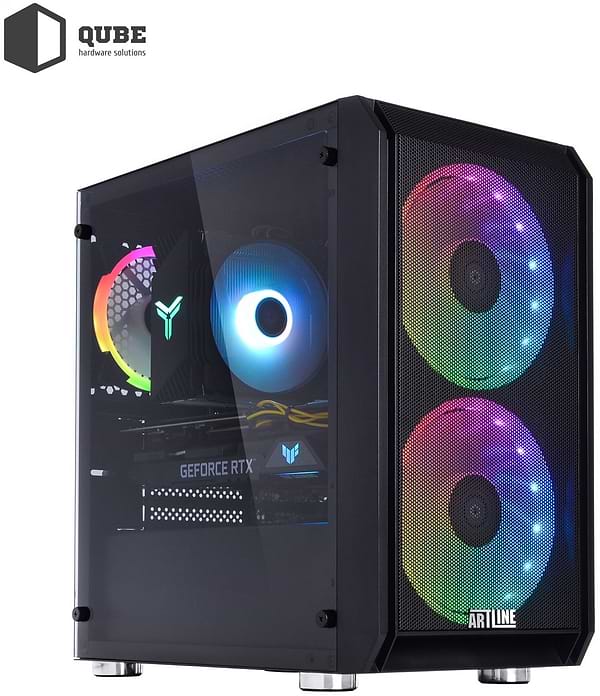 Фото - Системный блок QUBE QB i7 12700F RTX 3050 8GB 3210 (i712700FRTX30508GB3210)