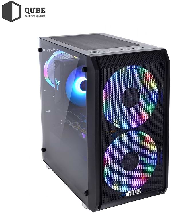 Фото - Системный блок QUBE QB i7 12700F RTX 3050 8GB 3210 (i712700FRTX30508GB3210)