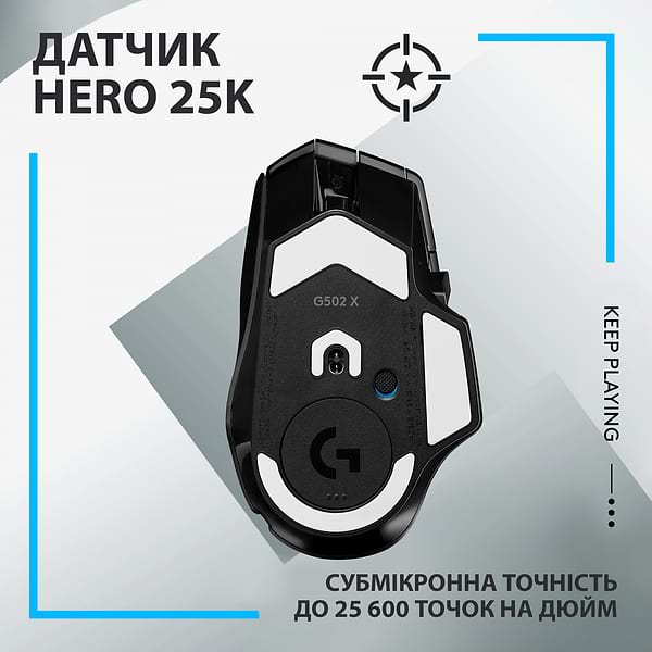 Фото - Мышь беспроводная игровая Logitech G502 X Plus Wireless Black (910-006162)
