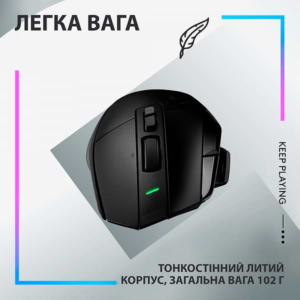 Фото - Мышь беспроводная игровая Logitech G502 X Plus Wireless Black (910-006162)
