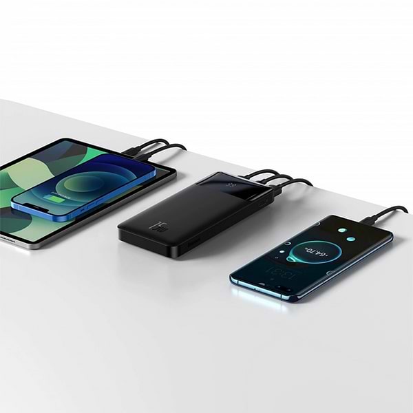 Фото - Батарея мобільна Baseus Bipow 10000mAh 2xUSB+Typ C 15W USB to Micro USB (PPBD050001)