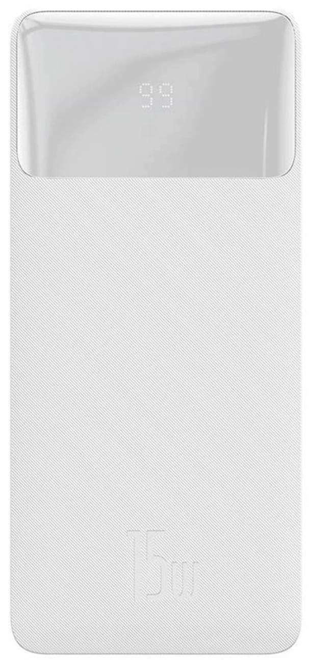 Батарея мобільна Baseus Bipow 20000mAh 2xUSB+Typ C 15W USB to Micro USB (PPBD050102) - Фото 1