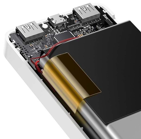 Фото - Батарея мобільна Baseus Bipow 20000mAh 2xUSB+Typ C 15W USB to Micro USB (PPBD050102)
