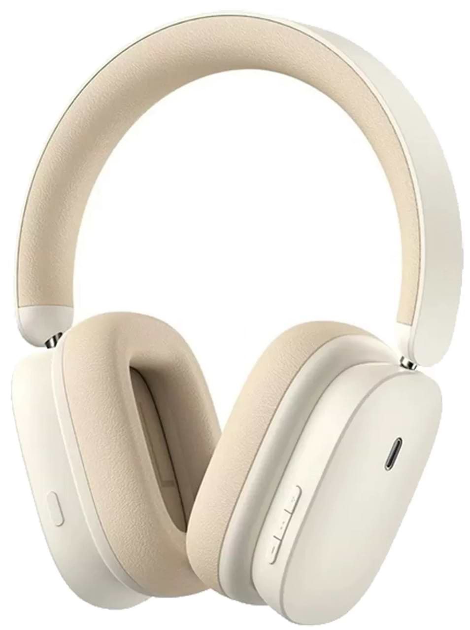 Навушники повнорозмірні бездротові Baseus Bowie H1 Creamy-White (NGTW230002) - Фото 1