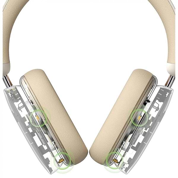 Фото - Навушники повнорозмірні бездротові Baseus Bowie H1 Creamy-White (NGTW230002)