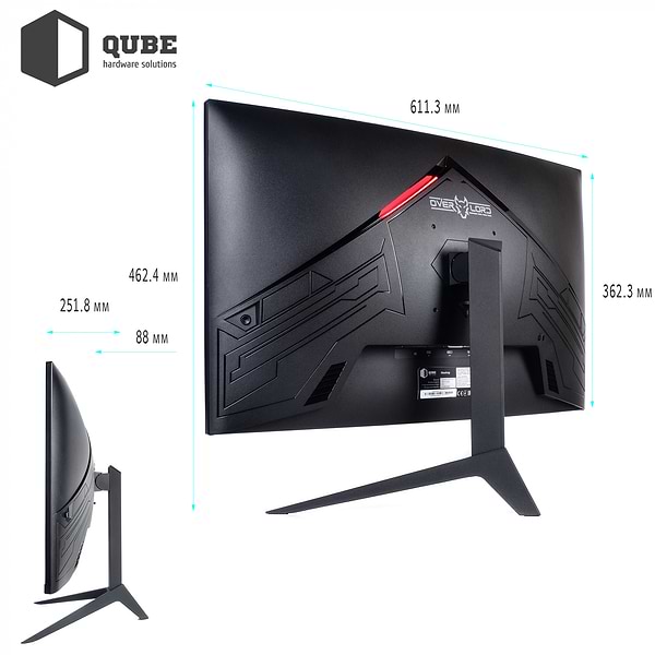 Фото - Монітор ігровий QUBE Overlord C27Q165Fast
