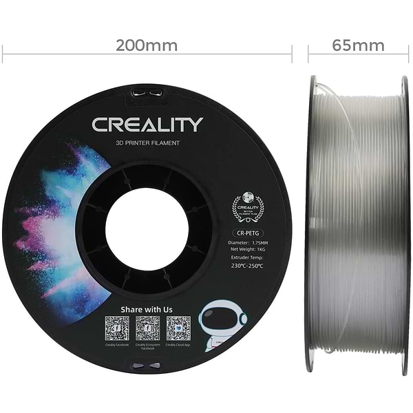 Фото - Нитка для PETG-картриджа Creality Filament 1.75 мм 1 кг (3301030037)