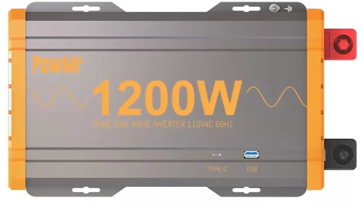 Інвертор автомобільний PowMr 12V 220V 1200W (POW-HV12 K-12V) - Фото 1