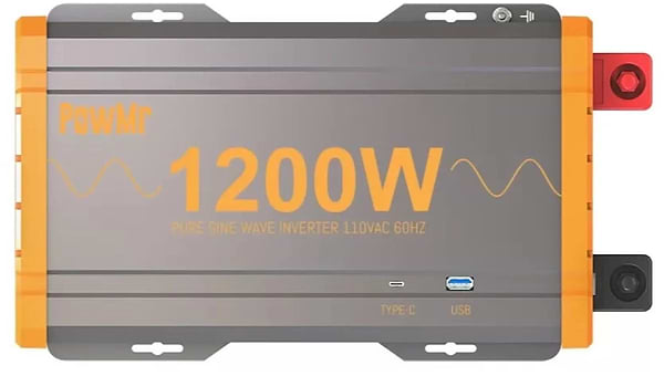 Фото - Інвертор автомобільний PowMr 12V 220V 1200W (POW-HV12 K-12V) Фото - Інвертор автомобільний PowMr 12V 220V 1200W (POW-HV12 K-12V)