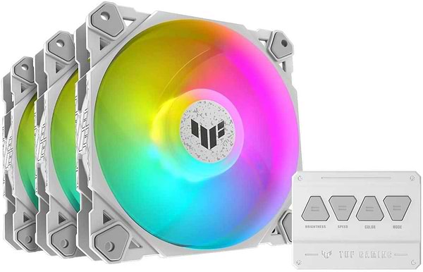 Фото - Корпусный вентилятор Asus TUF GAMING TF120 ARGB 3IN1 White Фото - Корпусный вентилятор Asus TUF GAMING TF120 ARGB 3IN1 White