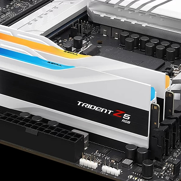 Фото - Память DDR G.Skill Trident Z5 RGB White DDR5-6400 32GB (F5-6400J3239G16GX2-TZ5RW)