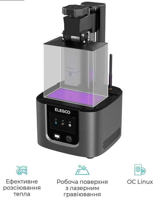 Фото - 3-D принтер Elegoo Mars 4 Ultra 9K