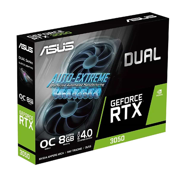 Фото - Відеокарта Asus Nvidia GeForce (DUAL-RTX3050-O8G-V2)