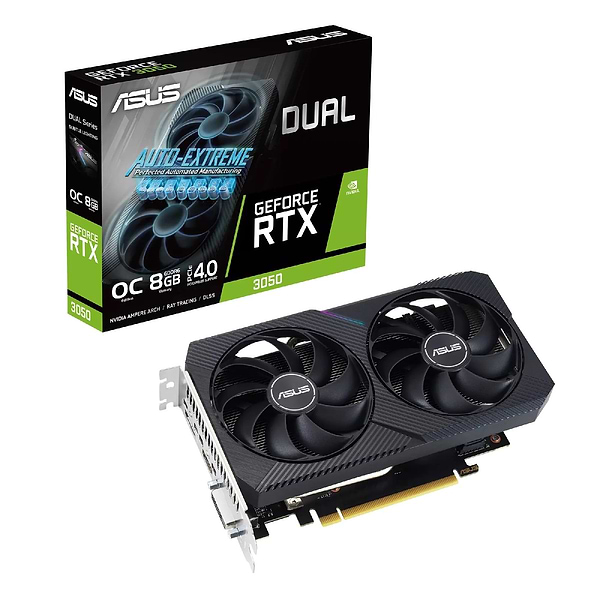 Фото - Відеокарта Asus Nvidia GeForce (DUAL-RTX3050-O8G-V2)
