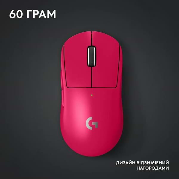 Фото - Миша бездротова ігрова Logitech G Pro X Superlight 2 LightSpeed Magenta (910-006797)