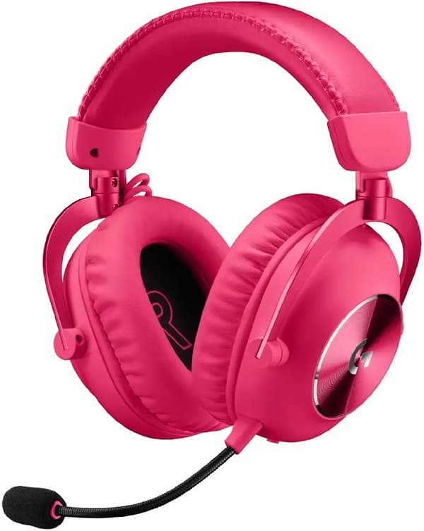 Фото - Гарнітура бездротова ігрова Logitech G PRO X 2 LightSpeed Wireless Magenta (981-001275)