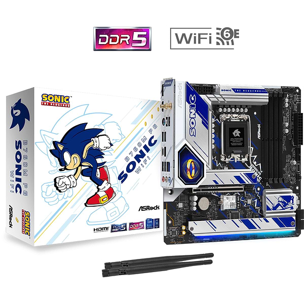 Фото - Материнская плата ASRock B760M PG SONIC WIFI DDR5