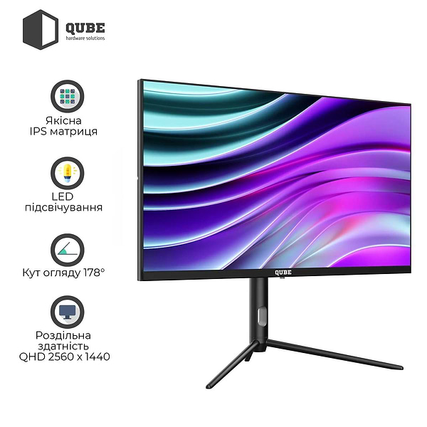 Фото - Монітор ігровий QUBE Overlord G27Q180