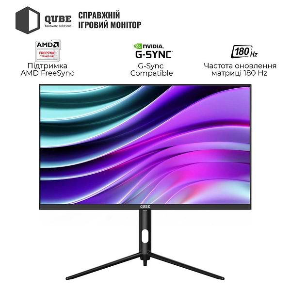 Фото - Монітор ігровий QUBE Overlord G27Q180