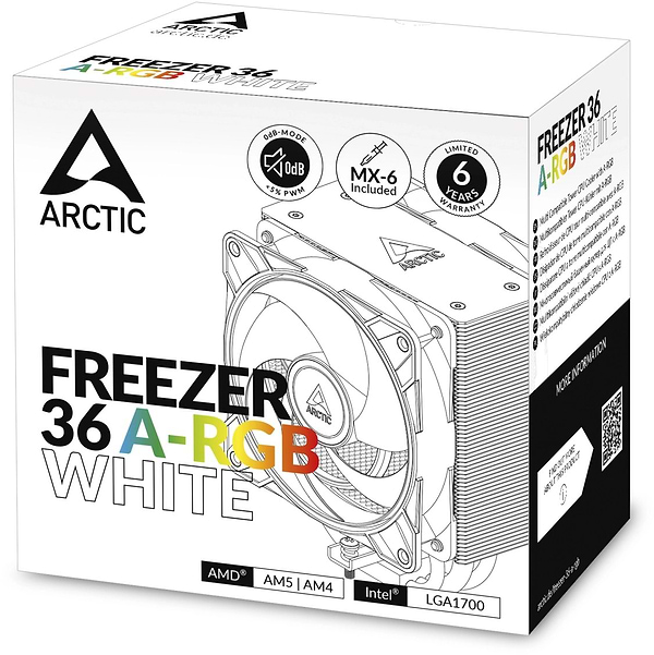 Фото - Процесорний кулер ARCTIC Freezer 36 A-RGB White (ACFRE00125A)