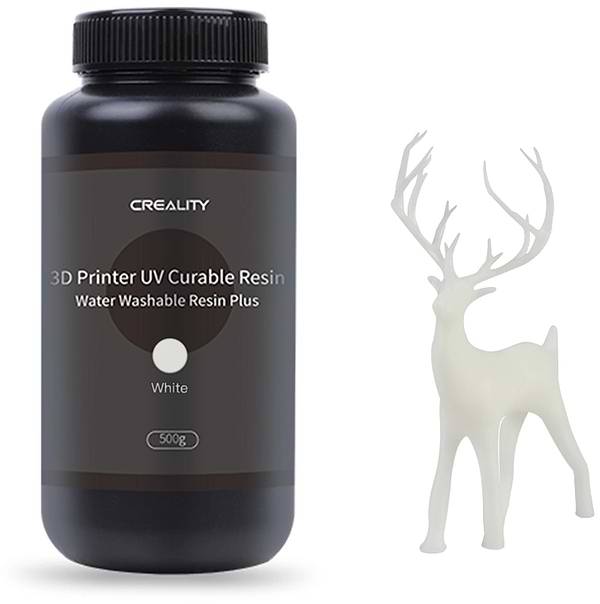 Фото - Резиновый фотополимер Creality Water Washable Resin Plus 500 г (3302010044)