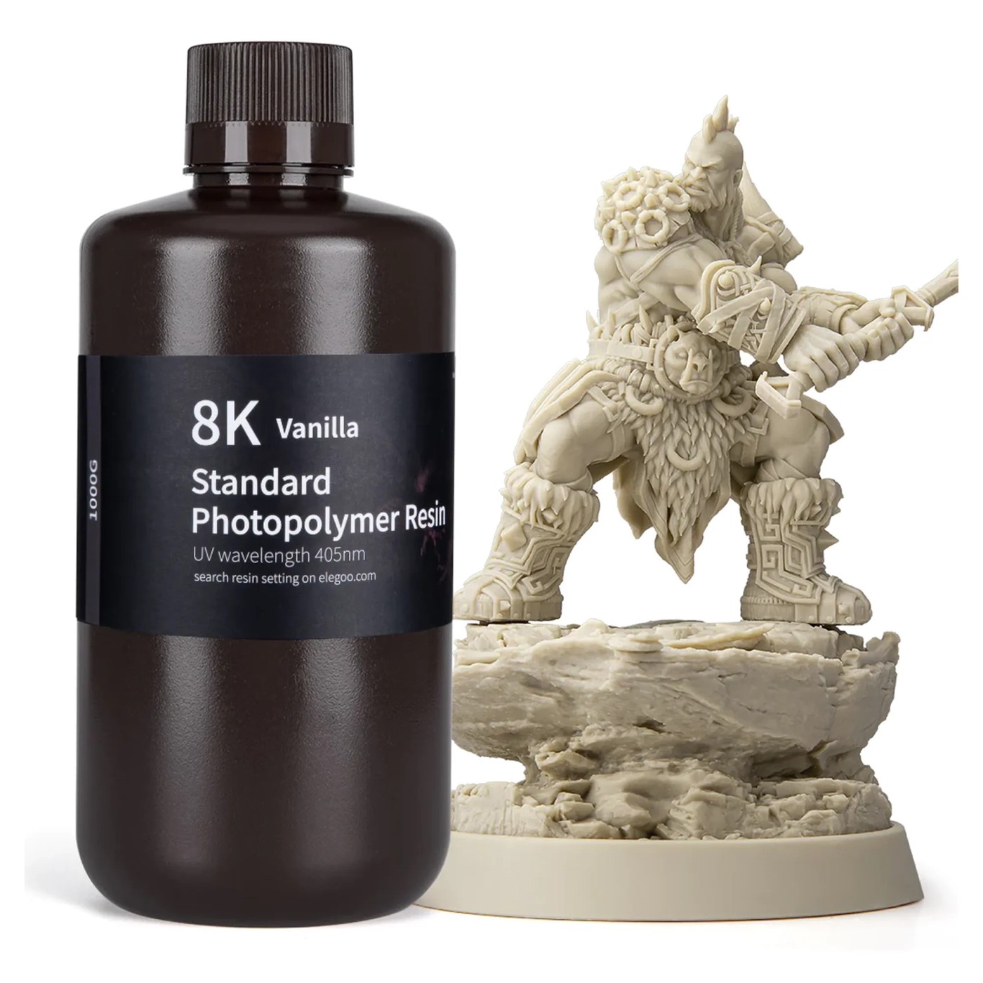 Гумовий фотополімер Elegoo Standard Resin 8K 1 кг Vanilla (50.103.0130)