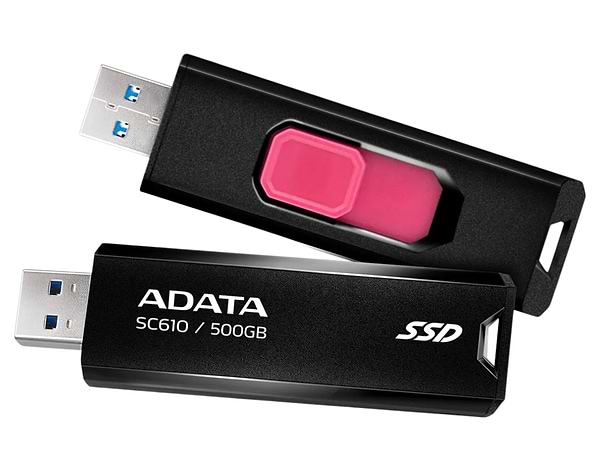 Фото - SSD-накопитель внешний ADATA SD610 500GB USB 3.2 (SC610-500G-CBK/RD)