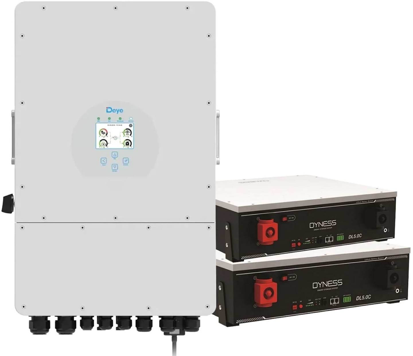 Система хранения энергии Deye SUN-10K-SG02LP1-EU-AM3-2DY10.24K-LFP-W
