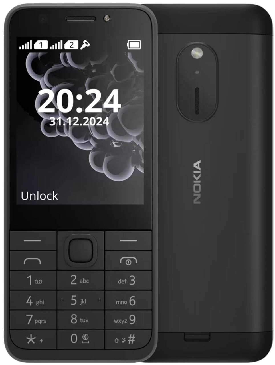 Мобильный телефон Nokia 230 DS 2024 Black - Фото 1