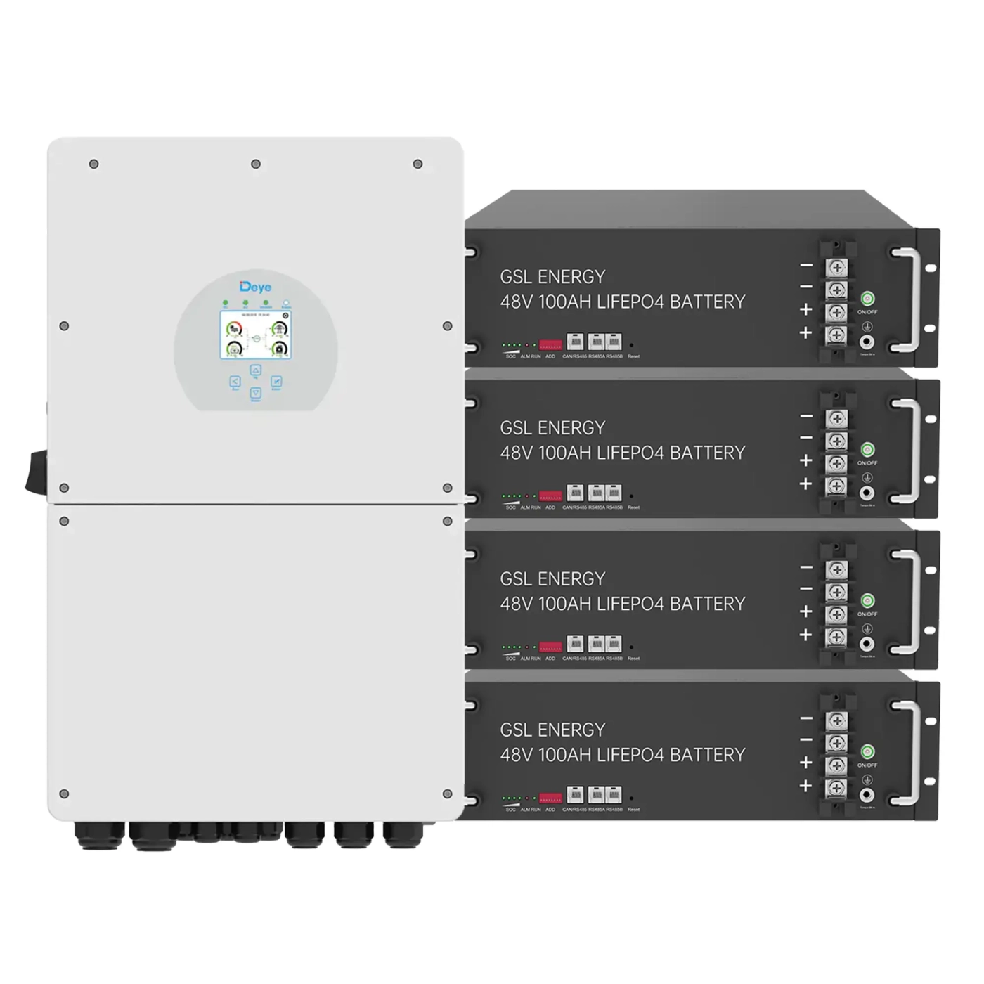 Система хранения энергии Deye SUN-16K-SG01LP1-EU-4GS19.2K-LFP (1ф, 16kW, 48V, 400Ah, LiFePO4)