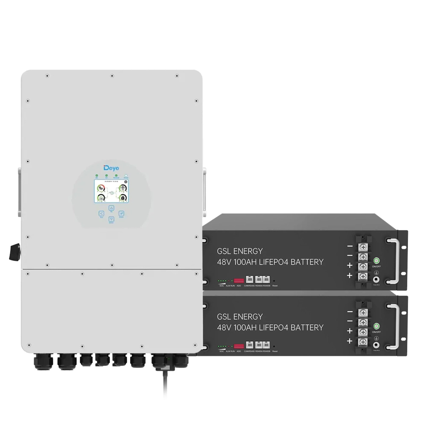 Система хранения энергии Deye SUN-10K-SG04LP3-EU-2GS9.6K-LFP (3ф,10kW, 48V, 200Ah, LiFePO4)