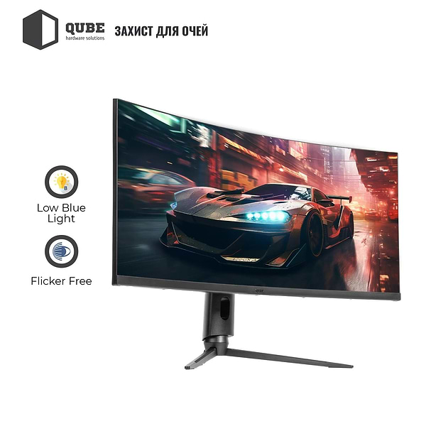 Фото - Монитор игровой QUBE Overlord (C34UQ180HC)