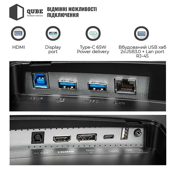 Фото - Монитор игровой QUBE Overlord (C34UQ180HC)
